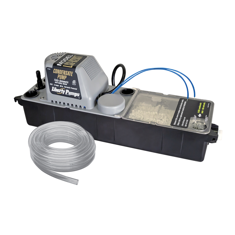 Liberty LCU-15T, Automatic Condensate Removal Pump w/ Tubing 1/50 HP, 115v, 80 GPH, 6 ft Cord