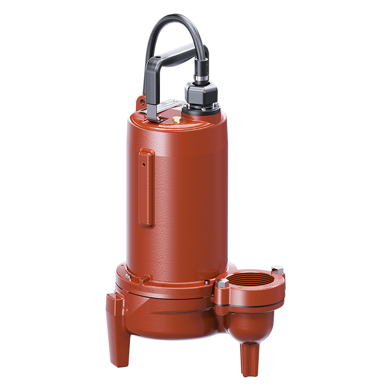 Liberty LE102M2-2, LE100 Series, Manual Submersible Sewage Pump, 1 HP, 208-230 Volts, 1 Phase, 2" Flanged Discharge, 190 GPM Max, 39 ft Max Head, 25 ft Cord