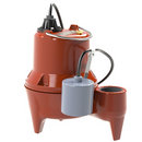 Liberty LE41A-2, LE40 Series, Automatic Submersible Sewage Pump with Wide Angle Float Switch, 4/10 HP, 115 Volts, 1 Phase, 2" FNPT Discharge, 142 GPM Max, 21 ft Max Head, 25 ft Cord