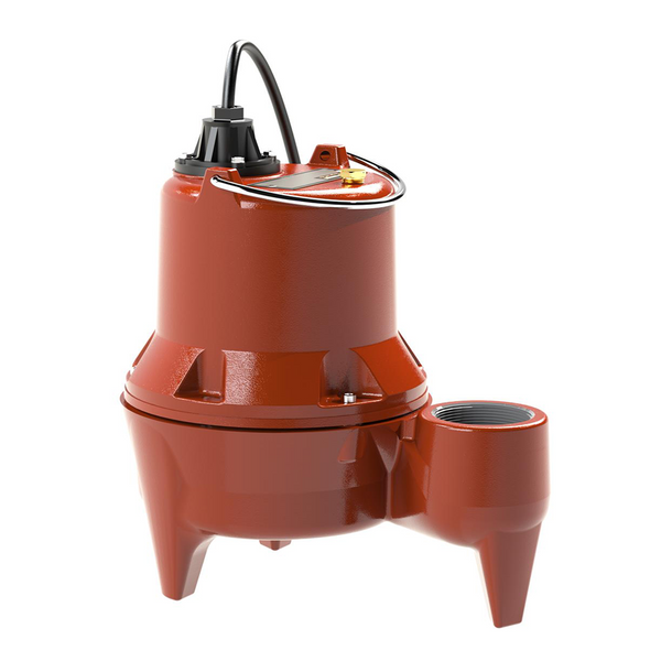 Liberty LE41M-2, LE40 Series, Manual Submersible Sewage Pump, 4/10 HP, 115 Volts, 1 Phase, 2" FNPT Discharge, 142 GPM Max, 21 ft Max Head, 25 ft Cord