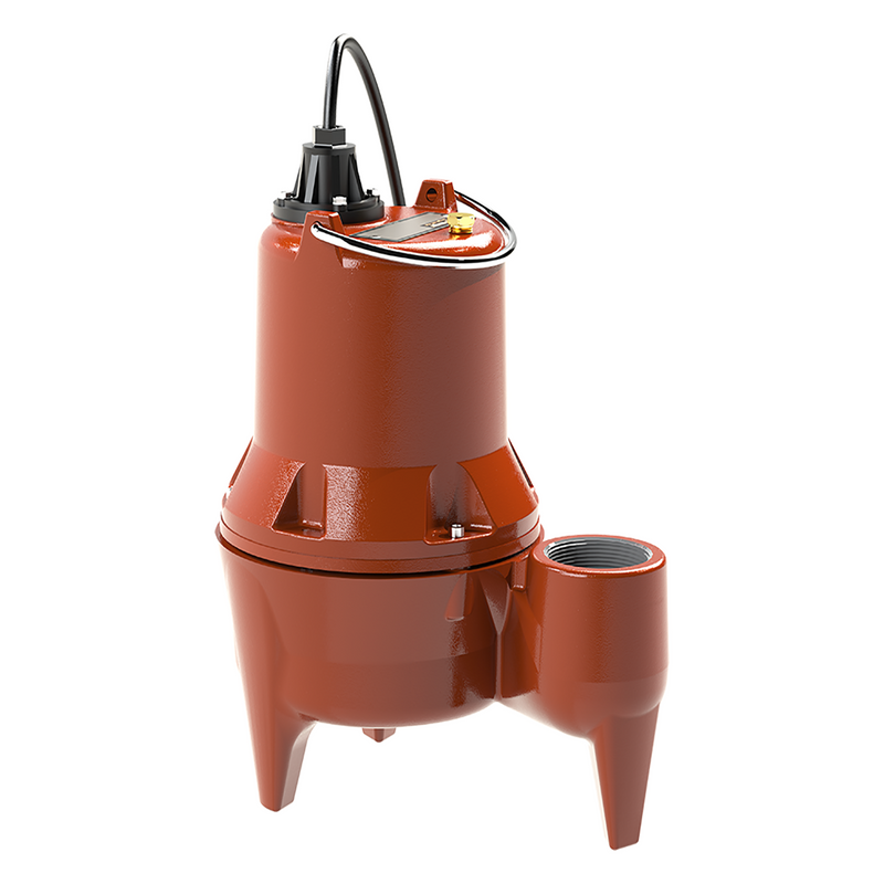 Liberty LE51M-2, Manual Submersible Sewage Pump, 1/2 HP, 115 Volts, 1 Phase, 2" FNPT Discharge, 158 GPM Max, 24 ft Max Head, 25 ft Cord