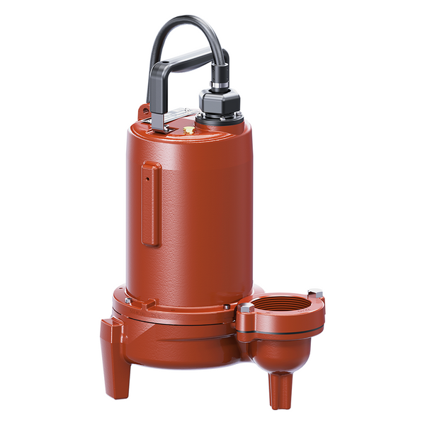 Liberty LEH102M3-2, LEH100 Series, Manual Submersible Sewage Pump, 1 HP, 230 Volts, 1 Phase, 3" Flanged Discharge, 197 GPM Max, 53 ft Max Head, 25 ft Cord