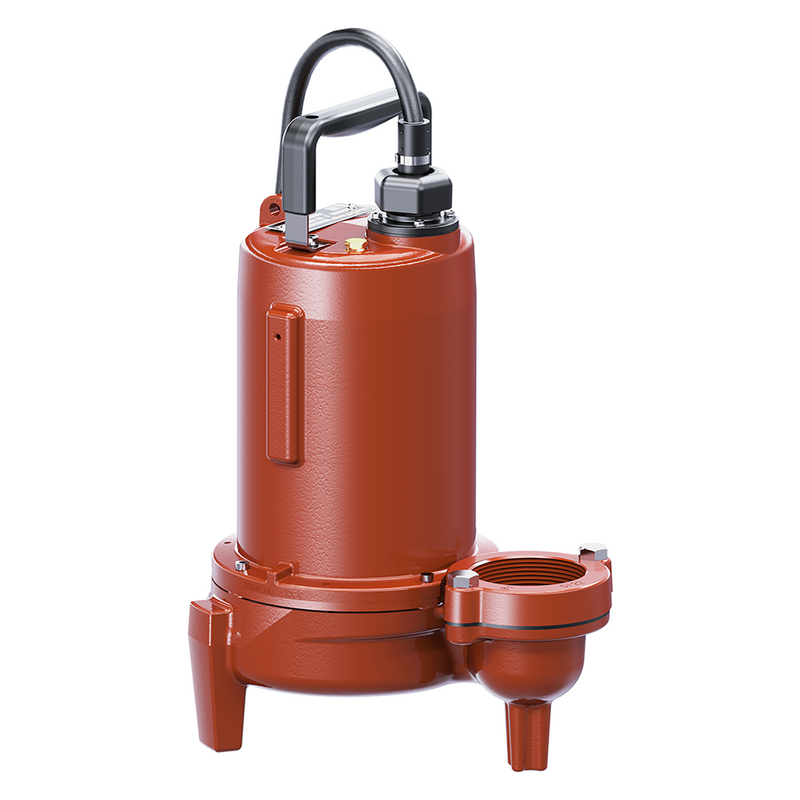 Liberty LEH102M3-2, LEH100 Series, Manual Submersible Sewage Pump, 1 HP, 230 Volts, 1 Phase, 3" Flanged Discharge, 197 GPM Max, 53 ft Max Head, 25 ft Cord