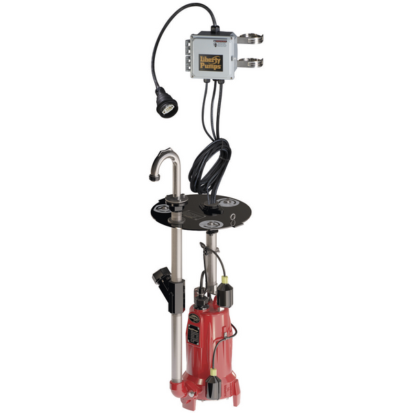 Liberty LSG202-RE, Grinder Pump Retro-Fit System for E-One, GP200 & GP2000, 2 HP, 208-230 Volts, 1 Phase, 1-1/4" Discharge, 108' Max Head, Piggyback Wide Angle Float,  25 ft Cord