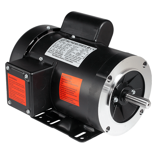 General Purpose Motor, 0.75 HP, 3600 RPM, 115/230V, 56C Frame, C-Face with Removable Base
