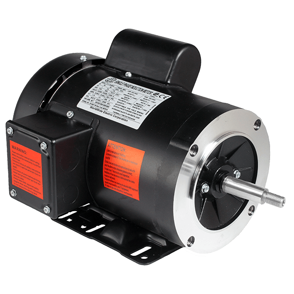 Jet Pump Motor, 1.5 HP, 3600 RPM, 115/230V, 56J Frame, C-Face with Removable Base