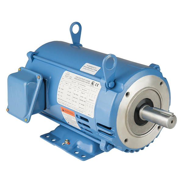 General Purpose Motor, ODP, 10 HP, 1800 RPM, 230/460V, 215TC Frame, C-Face with Feet