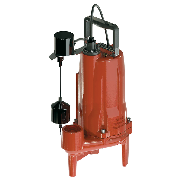 Liberty PRG101AV, ProVore Grinder Pump with Vertical Float Switch, PRG Series, 1 HP, 115 Volts, 1 Phase, 2" Vertical Discharge, 46 GPM Max, 50 ft Max Head, 10 ft Cord, Automatic