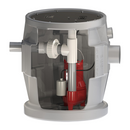 Liberty P382LE41SD-2/A2W, Pro380-SD Series, Simplex Side Discharge Sewage Package with LE41A Pump and Alarm, 4/10 HP, 115 Volts, 1 Phase, 12 Amps, 2" NPT Discharge, 128 GPM Max, 19 ft Max Head, (24" x 24") Basin