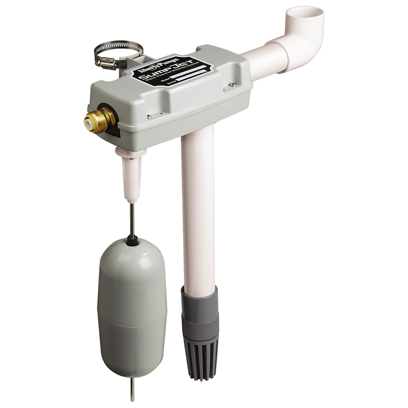 Liberty SJ10, SumpJet Water Powered Back Up Emergency Sump Pump System, SJ Series, 3/4" NPT Suction, 1-1/2" NPT Discharge
