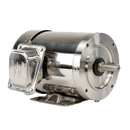 Washdown Duty Motor, 0.33 HP, 1800 RPM, 230/460V, 56C Frame, C-Face with Removable Base, TENV Enclosure