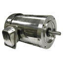 Washdown Duty Motor, 0.33 HP, 1800 RPM, 230/460V, 56C Frame, C-Face Round Body, TENV Enclosure