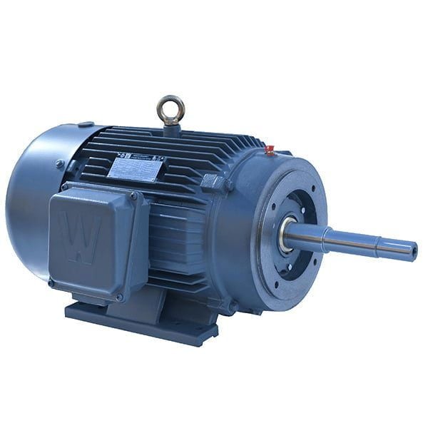 Close Coupled Motor, TEFC, 20 HP, 1800 RPM, 230/460V, 256JP Frame, C-Face with Feet