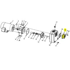 AMT Pump Repair Part 310-3XCI Suction Plate Machined (1589-000-01)