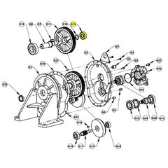 AMT Pump Repair Part Intermediate Ball Bearing (3354-191-00)