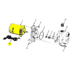 AMT Pump Repair Part 1/2HP ODP 56J W/CORD 115V (1626-074-00)