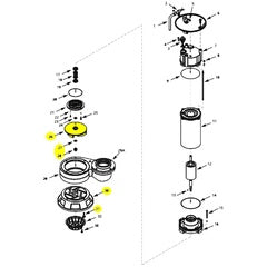 AMT Pump Repair Part Impeller Kit 576E-95B Shredder Pumps 5 HP (5767-010-90)