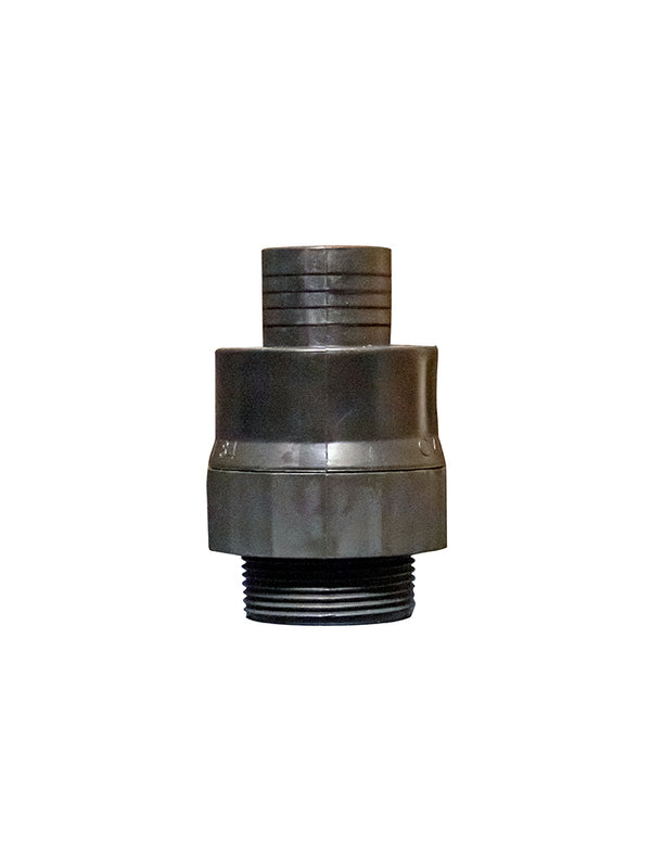 Liberty CV150-150T, Thread X Barb Fit Check Valve,  PVC, 1-1/2" MPT x 1-1/2" Barb