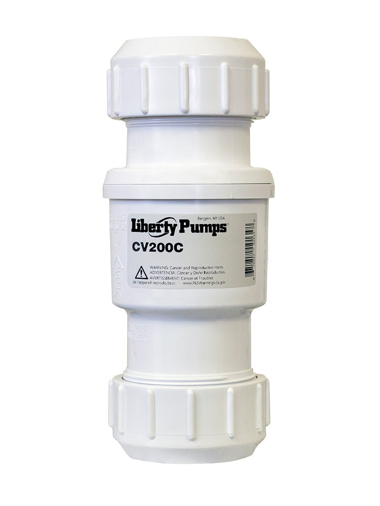 Liberty CV2N1C, Heavy Duty Compression Fit Check Valve, Heavy Duty PVC, 1-1/4" and 1-1/2" combo