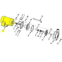 AMT Pump Repair Part 5.00HP 1PH TEFC 184JM (1626-078-00)