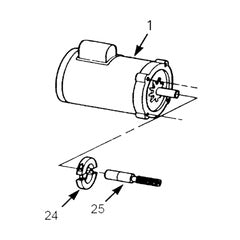 AMT Pump Repair Part 3HP 1PH 115/208-230V ODP (1626-093-00)