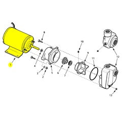 AMT Pump Repair Part 0.13HP DC TENV Marine Motor (1626-023-00)