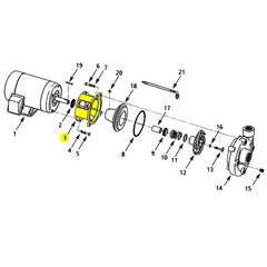 AMT Pump Repair Part Adapter C. Iron (4252-033-00)