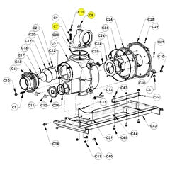 AMT Pump Repair Part Discharge Manifold Subgroup 6" Trash Pumps (5585-081-95)