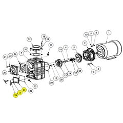 AMT Pump Repair Part Cleanout Cover with Hex Screw Subgroup/Kit (4870-040-95)