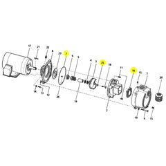 AMT Pump Repair Part BUNA Gasket/O-Ring Subgroup Kit (393A-300-90)