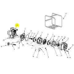 AMT Pumps Repair Part HONDA GX690RHTXA2 ENGINE 1.125" KYD SHFT (1639-016-00)