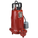 Liberty FL202A-2, Series FL200, Submersible Effluent Pump w/ Wide-Angle Piggyback Float Switch 2 HP, 208/230 Volts, 1 Phase, Automatic, 25ft Cord, 2 Inch Discharge