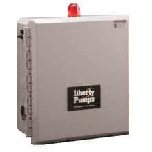 Liberty IPD-24HC, Duplex Pump Control Panel With Capacitor and Relay, Series IP, 120/208/240V, 1 Phase, 15-20 Amps, Indoor/Outdoor NEMA 4X Enclosure
