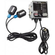Liberty PDC-115, PDC-Series Duplex Control Panel, 115V, 20 Amp Max., 1 Phase, 2 Wide Angle Floats, Indoor NEMA 1 Enclosure, 10' Cord
