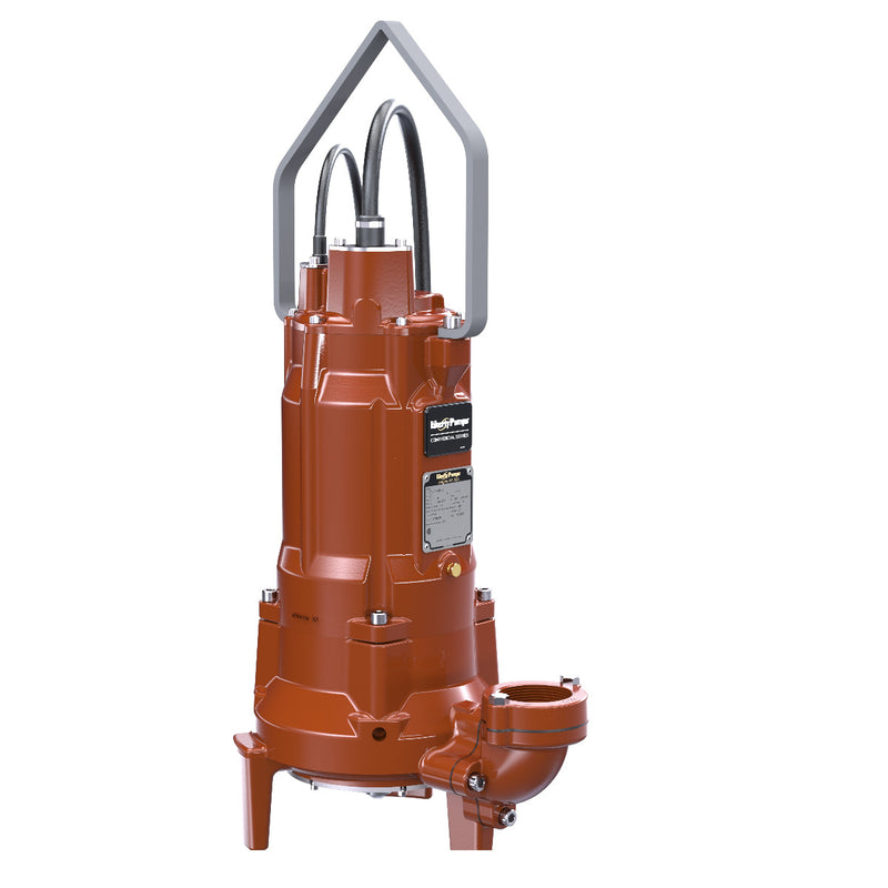Liberty LSGH304MV-3 LSG300 Series, Manual Submersible Grinder Pump, 3 HP, 460 Volts, 3 Phase, 5.8 Amps, 2" & 3" NPT Vertical Flange Discharge, 115 GPM Max, 86 ft Max Head, 35 ft Cord
