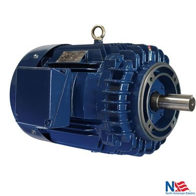PE 2 HP 1800 RPM 3 PH 60 Hz 230/460V 1.15 SF 145TC FRAME, TEFC, HEAVY DUTY MOTOR, CAST IRON, PREMIUM EFFICIENCY, C-FACE ROUND BODY (FOOTLESS) MOUNTING