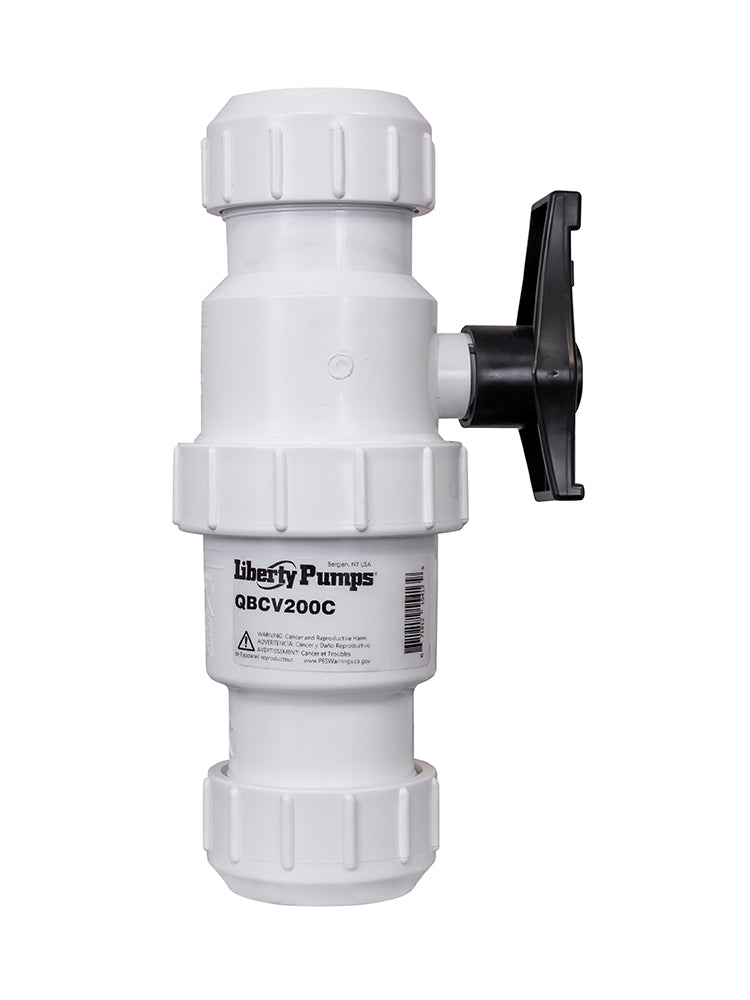 Liberty Check Valve Combo 2" Heavy Duty PVC (QBCV200C)