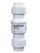 Liberty QBCV150C Quiet Ball/Check/Union Combo, Heavy Duty PVC, 1-1/2" Connection