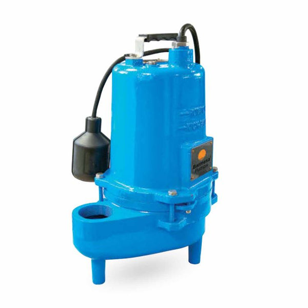 Barmesa 2BSE511A Submersible Non-Clog Sewage Pump 0.5 HP 115V 1PH 30' Cord Automatic | Single Phase | Cast Iron | Stainless Steel | Enclosure | 104°F | 40°C | Dewatering Use | Sump Use | Effluent Use