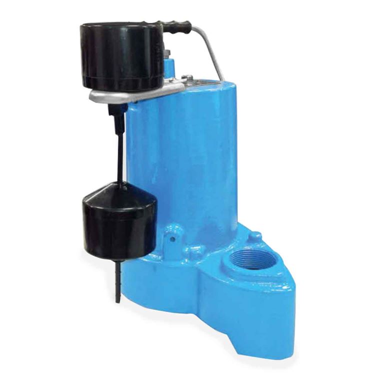 Barmesa BP50VF Submersible Sump / Utility Pump 0.5 HP 115V 1 Phase 20' Cord Automatic Single Phase Cast Iron Stainless Steel Enclosure 104°F 40°C Sump Use Dewatering Use Effluent Use