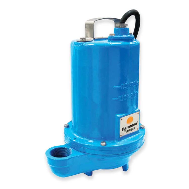 Barmesa BPSTEP512A Submersible Effluent Pump 0.5 HP 115V 1 Phase 30' Cord Automatic Single Phase Cast Iron Stainless Steel Polypropylene Enclosure 104°F 40°C Effluent Use Dewatering Use Sump Use