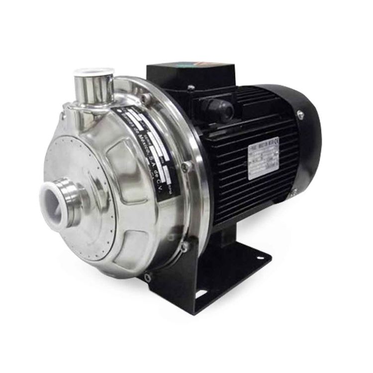 Barmesa CD70-1.5-2 Vs End-Suction Centrifugal Stainless Steel Pump 1.5 HP 3 Phase 60HZ Three Phase Stainless Steel NEMA 56J Rating Enclosure 158°F 70°C Water Use Control Panel Compatible