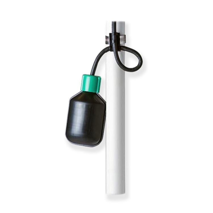 Barmesa BP20SGMSPDTWE Narrow Angle Spdt Pump Level Control With Weight 125/250V 20' Cord Narrow Angle Float Spdt Float Switch 50 Ft Cable Polypropylene Enclosure Water Use Sewage Use Level Control