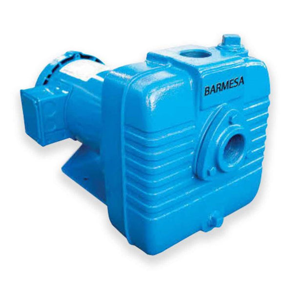 Barmesa BSP5CCE1 Self-Priming Close Coupled Pump 3.0 HP 200/230V 1PH | 230V | 60Hz | Single Phase | 15 HP | Cast Iron | Neoprene | Stainless Steel | Enclosure | 160°F | 71°C | Dewatering Use