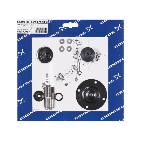 Grundfos 98337293 - Kit | Diaphragm P3-E/T diaph. | Digital Input | Alarm | Monitoring