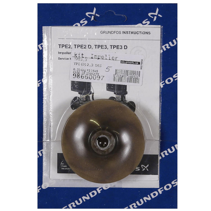 Grundfos 98660097 - Kit | Impeller TPE(D)2,3 D65 | Inline | Variable Speed | Circulator