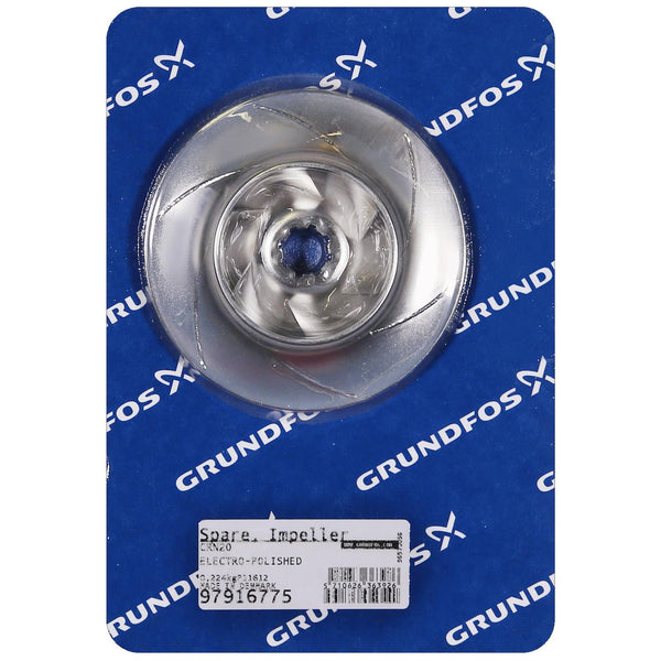 Grundfos 97916775 - Spare Impeller ELECTRO-POLISHED | Submersible | Borehole | Vertical | High Head