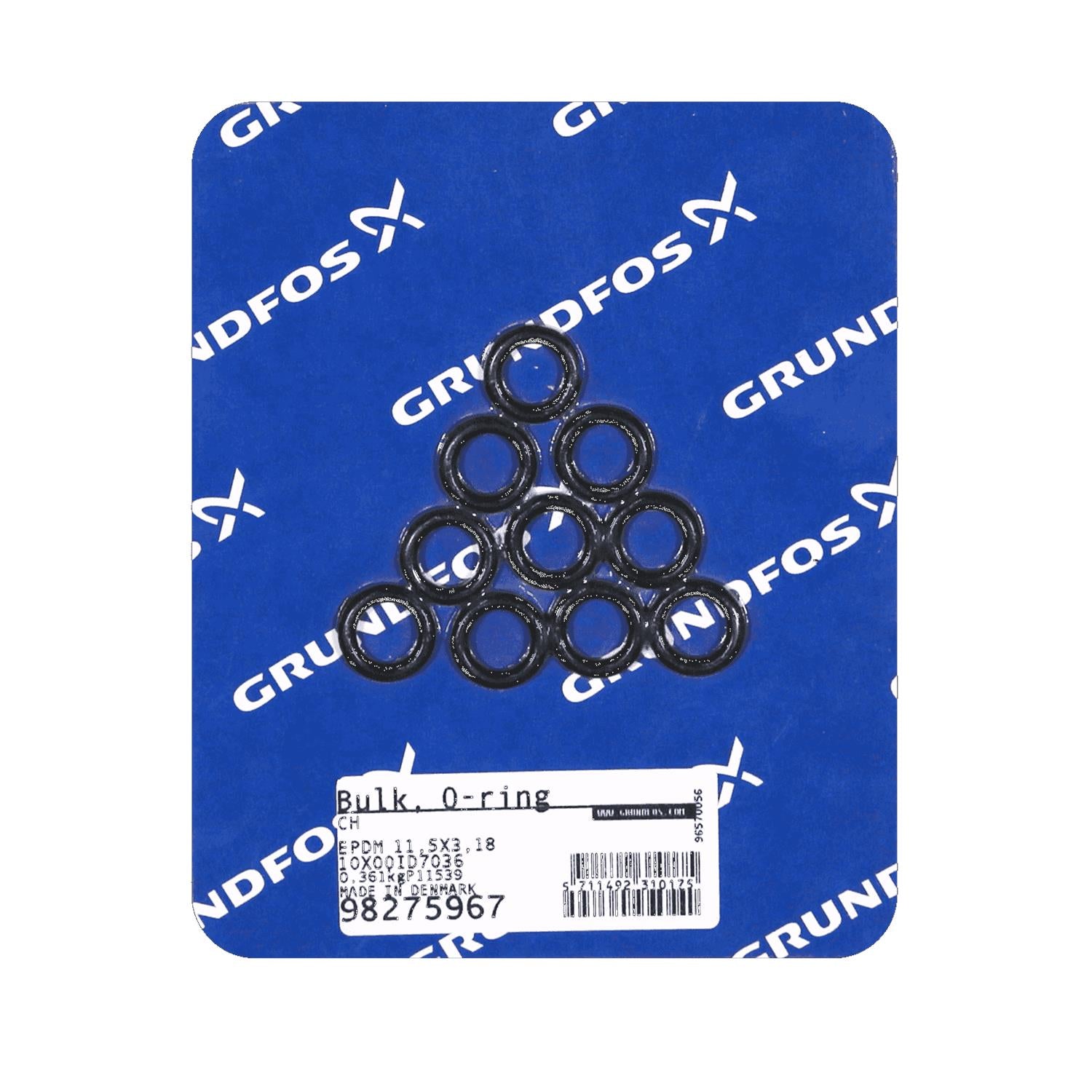 Grundfos 98275967 - Bulk, O-ring EPDM 11,5X3,18