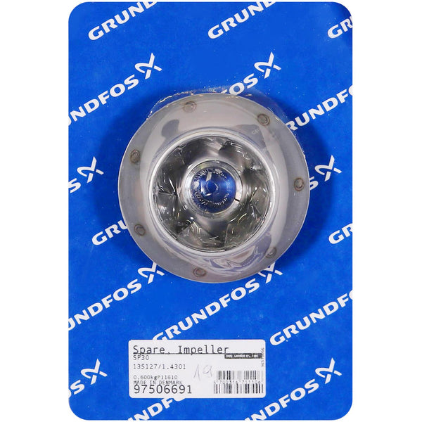 Grundfos 97506691 - Spare Impeller 135127/1.4301 | Submersible | Borehole | Vertical | High Head
