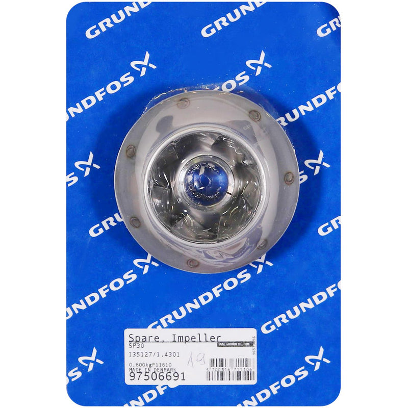 Grundfos 97506691 - Spare Impeller 135127/1.4301 | Submersible | Borehole | Vertical | High Head